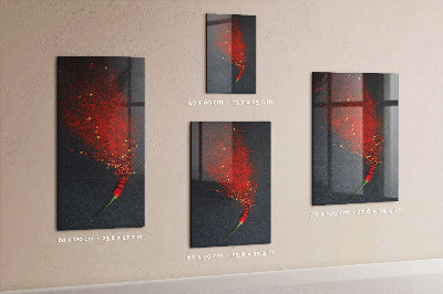 Pizarra magnética de pared con rotulador Un lugar creativo para recuerdos y fotos.
