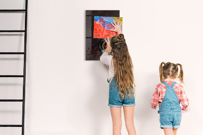 Pizarra magnética de pared con rotulador Un lugar acogedor para recuerdos y notas.