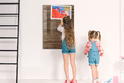 Pizarra magnética de pared con rotulador Tablero moderno para fotos y notas.