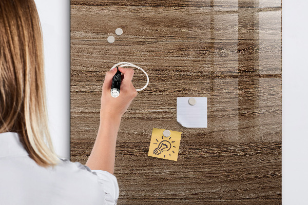 Pizarra magnética de pared con rotulador Tablero moderno para fotos y notas.