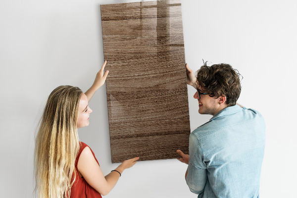 Pizarra magnética de pared con rotulador Tablero moderno para fotos y notas.