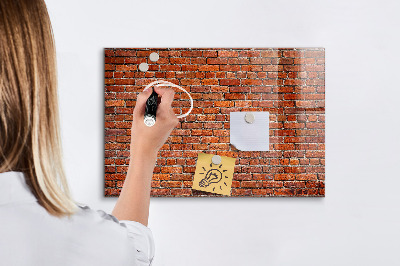 Pizarra borrable de cristal con imanes Tablero magnético para fotos y notas.