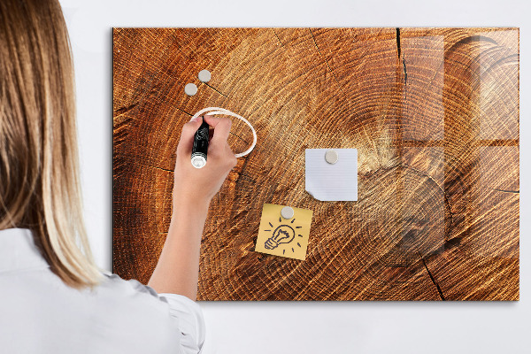 Pizarra magnética de pared con rotulador Tablero de notas de estilo rústico