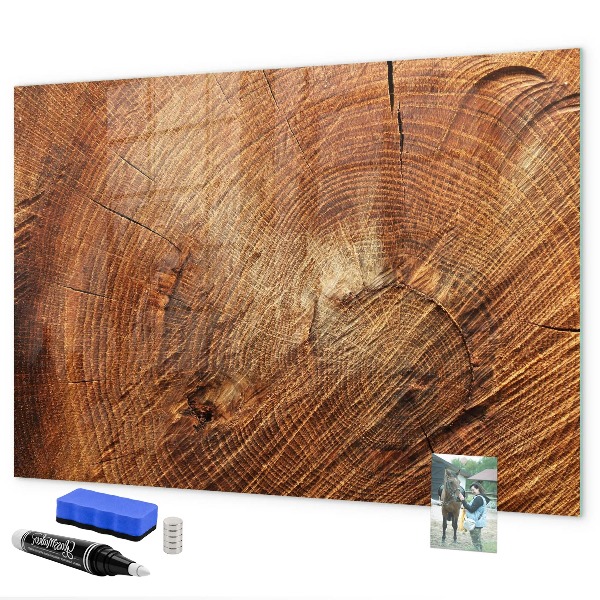 Pizarra magnética de pared con rotulador Tablero de notas de estilo rústico