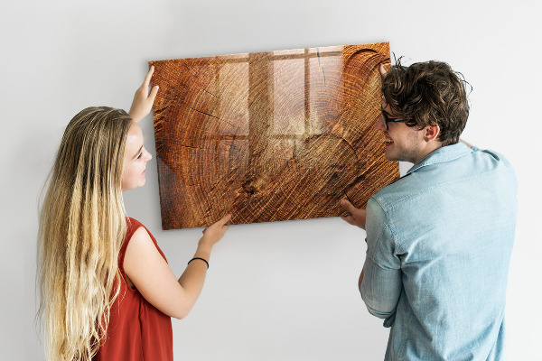 Pizarra magnética de pared con rotulador Tablero de notas de estilo rústico