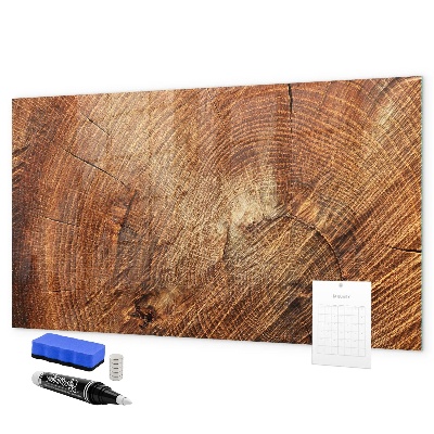 Pizarra magnética de pared con rotulador Tablero de notas de estilo rústico