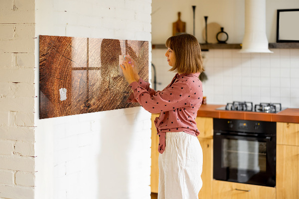 Pizarra magnética de pared con rotulador Tablero de notas de estilo rústico