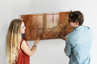 Pizarra magnética de pared con rotulador Tablero de notas de estilo rústico