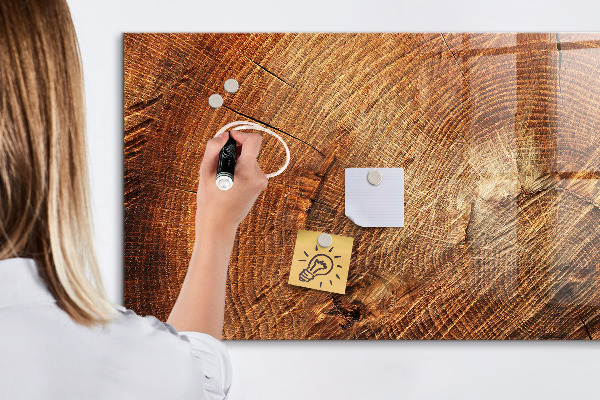 Pizarra magnética de pared con rotulador Tablero de notas de estilo rústico