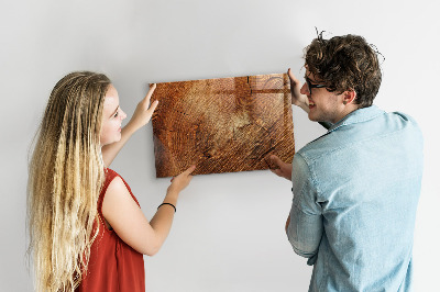Pizarra magnética de pared con rotulador Tablero de notas de estilo rústico
