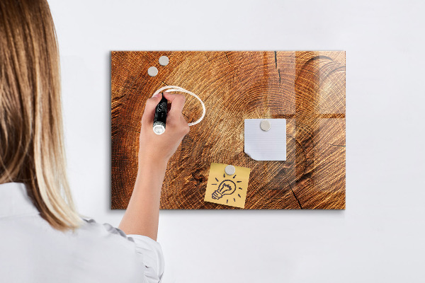 Pizarra magnética de pared con rotulador Tablero de notas de estilo rústico
