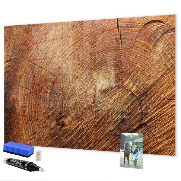 Pizarra magnética de pared con rotulador Tablero de notas de estilo rústico