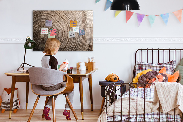Pizarra magnética de pared con rotulador Tablero de notas con imanes y fotos