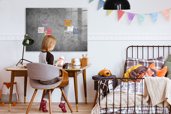 Pizarra magnética de pared con rotulador Tablero de notas con imanes y fotos
