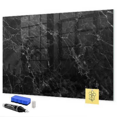 Pizarra borrable de cristal con imanes Tablero moderno para notas y fotos