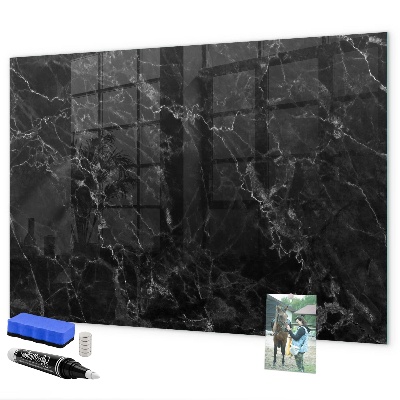 Pizarra borrable de cristal con imanes Tablero moderno para notas y fotos