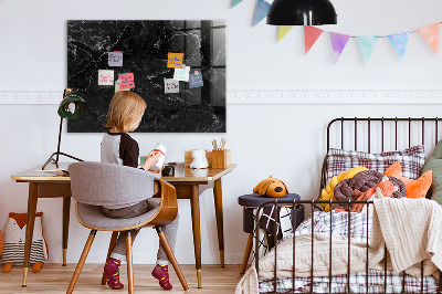 Pizarra magnética de pared con rotulador Un elegante tablero para notas y fotos.