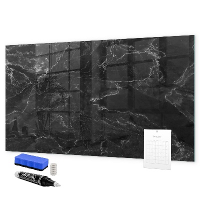 Pizarra magnética de pared con rotulador Un elegante tablero para notas y fotos.