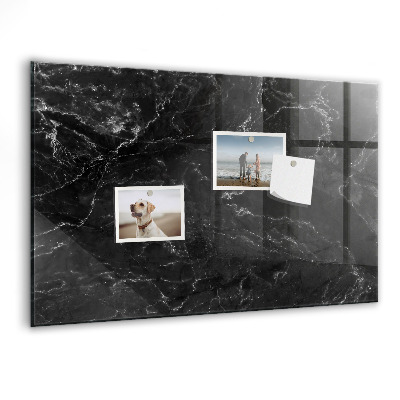 Pizarra magnética de pared con rotulador Un elegante tablero para notas y fotos.