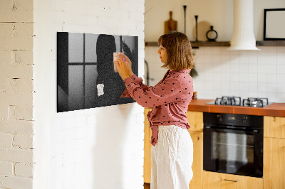 Pizarra magnética de pared con rotulador Tablero de notas y fotos