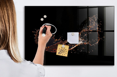 Pizarra magnética de pared con rotulador Tablero de exhibición de fotos creativo