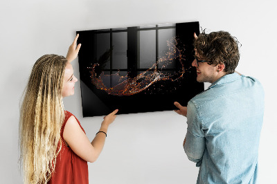 Pizarra magnética de pared con rotulador Tablero de exhibición de fotos creativo
