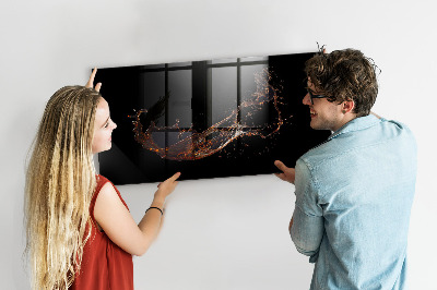 Pizarra magnética de pared con rotulador Tablero de exhibición de fotos creativo