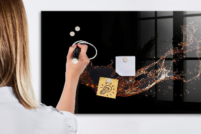 Pizarra magnética de pared con rotulador Tablero de exhibición de fotos creativo
