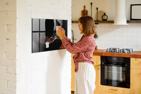 Pizarra magnética de pared con rotulador Tablero de exhibición de fotos creativo