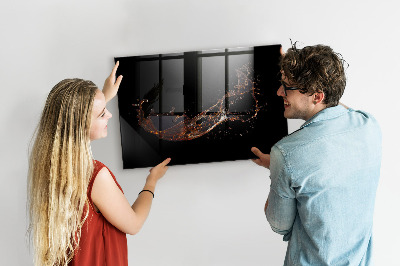 Pizarra magnética de pared con rotulador Tablero de exhibición de fotos creativo