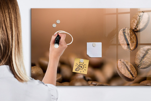 Pizarra borrable de cristal con imanes Un espacio creativo para notas y fotos