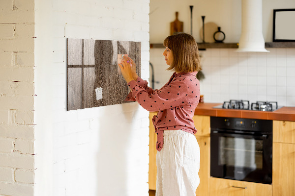 Pizarra magnética de pared con rotulador Tablero de notas y fotos