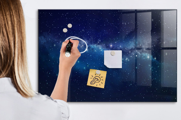 Pizarra magnética de pared con rotulador Tablero magnético para fotos y notas.