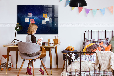 Pizarra magnética de pared con rotulador Tablero magnético para fotos y notas.