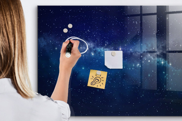 Pizarra magnética de pared con rotulador Tablero magnético para fotos y notas.