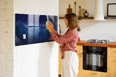 Pizarra magnética de pared con rotulador Tablero magnético para fotos y notas.