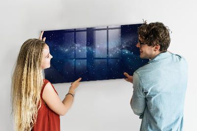 Pizarra magnética de pared con rotulador Tablero magnético para fotos y notas.
