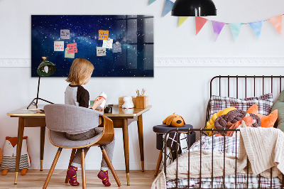 Pizarra magnética de pared con rotulador Tablero magnético para fotos y notas.