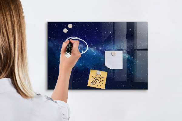 Pizarra magnética de pared con rotulador Tablero magnético para fotos y notas.