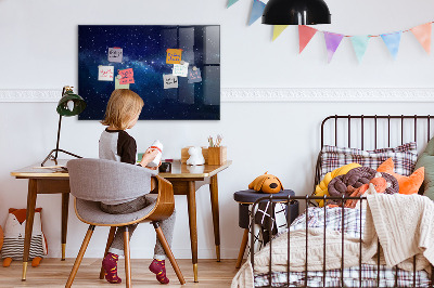 Pizarra magnética de pared con rotulador Tablero magnético para fotos y notas.