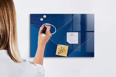 Pizarra borrable de cristal con imanes Tablero moderno para notas y fotos