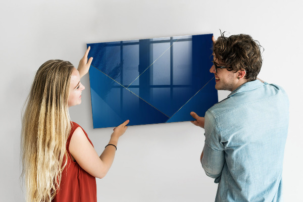 Pizarra borrable de cristal con imanes Tablero moderno para notas y fotos
