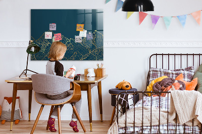 Pizarra magnética de pared con rotulador Tablero moderno para notas y fotos