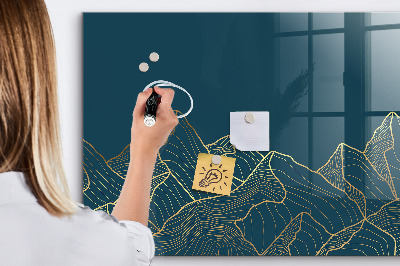 Pizarra magnética de pared con rotulador Tablero moderno para notas y fotos