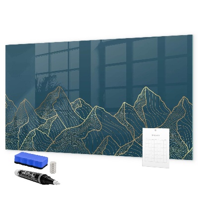 Pizarra magnética de pared con rotulador Tablero moderno para notas y fotos