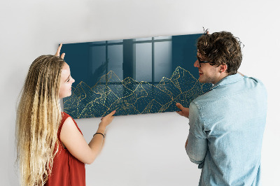 Pizarra magnética de pared con rotulador Tablero moderno para notas y fotos