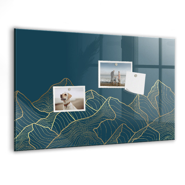 Pizarra magnética de pared con rotulador Tablero moderno para notas y fotos