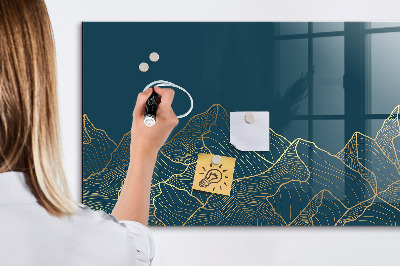 Pizarra magnética de pared con rotulador Tablero moderno para notas y fotos