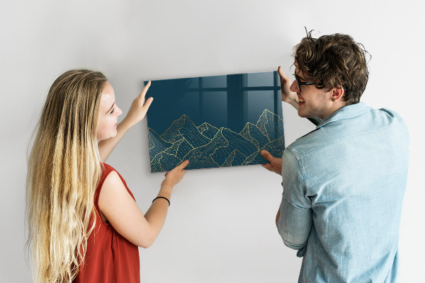 Pizarra magnética de pared con rotulador Tablero moderno para notas y fotos