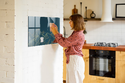 Pizarra magnética de pared con rotulador Tablero moderno para notas y fotos
